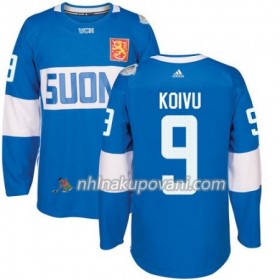 Finsko Dresy Mikko Koivu 9 Světový pohár v ledním hokeji 2016 Modrá Premier - Pánské